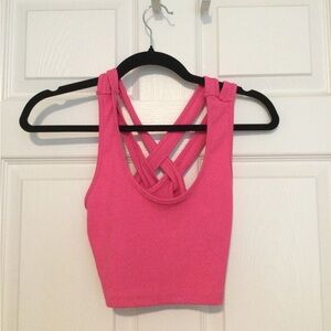 Womens Small Pink Workout/going out top